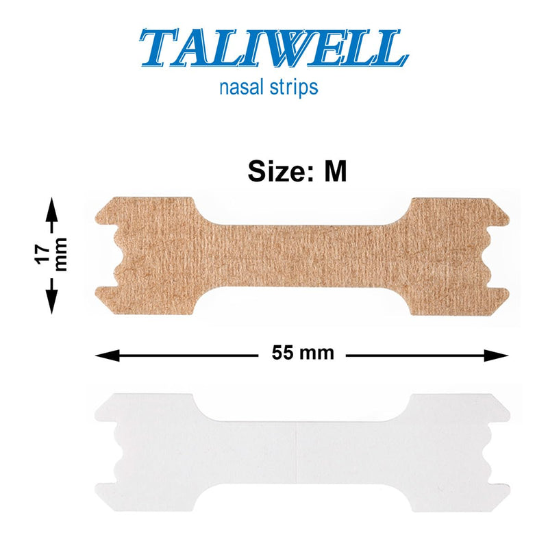 Taliwell Nose Plasters Pack of 50 M Medium Better Breathing When Sleeping, Sports, Sniffles, Nose Strips Against Snoring, Anti-Snoring Plaster Stopper - NewNest Australia