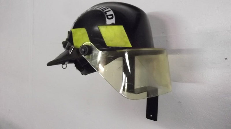 NewNest Australia - NauticalMart Fireman Fire Fighter Helmet Wall Mount Display Rack Holder 