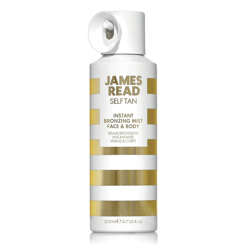 JAMES READ Instant Bronzing Mist for Face & Body 200ml LIGHT/MEDIUM All-Over Golden Glow Fast Drying & Long-Lasting Tanning Mist, Develops in 6-8 Hours Suits all Skin Tones Infused with Aloe Vera - NewNest Australia