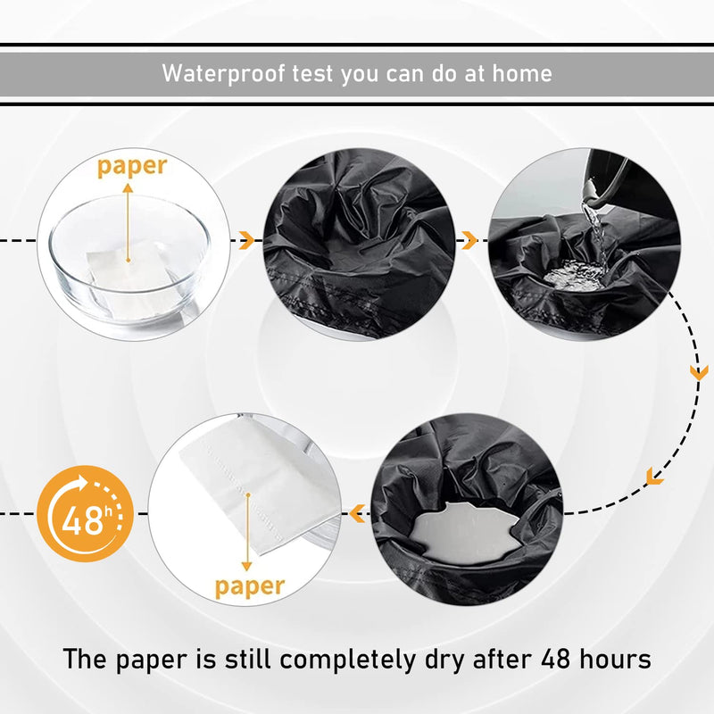 MaxAwe 140x 66x 91cm Mobility Scooter Cover Waterproof Heavy Duty, 420D Wheelchair Scooter Storage Protective Cover Outdoor, Disability Scooter with Elastic Band Protect from Snow Rain Sun Dust, 1 Stk - NewNest Australia