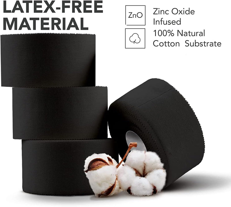 Anampion 4 Rolls Sports Tape Set 3.8 Cm X 10 M Tearable Inelastic Sports Tape Hypoallergenic Tapes Medical Adhesive Tapes For Football Volleyball Climbing Bjj - NewNest Australia