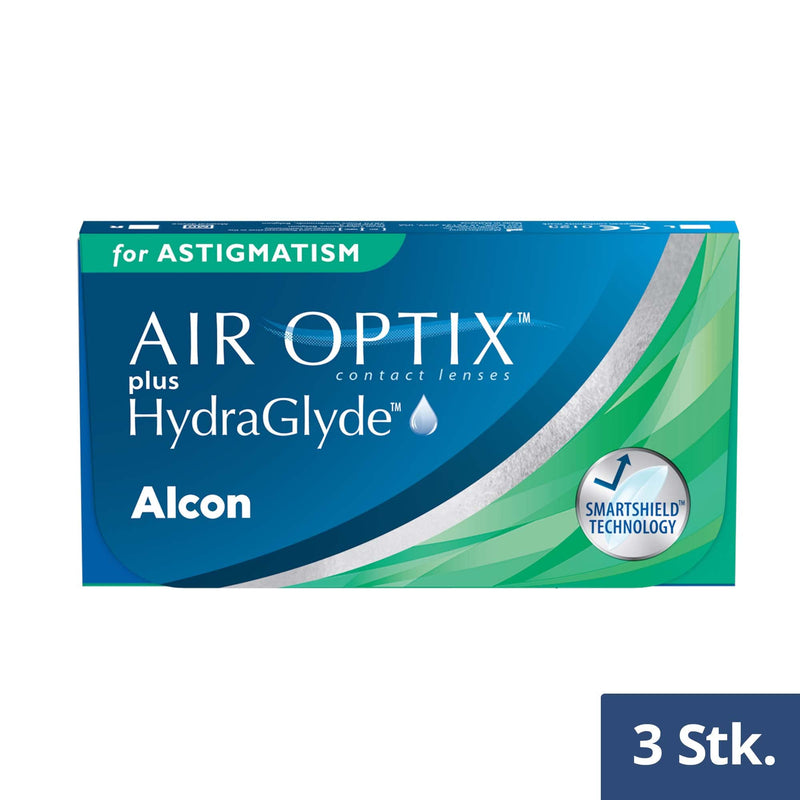 Air Optix plus HydraGlyde for Astigmatism monthly lenses soft, 3 pieces, BC 8.7 mm, DIA 14.5 mm, CYL -0.75, AXIS 170, -3.75 diopters - NewNest Australia
