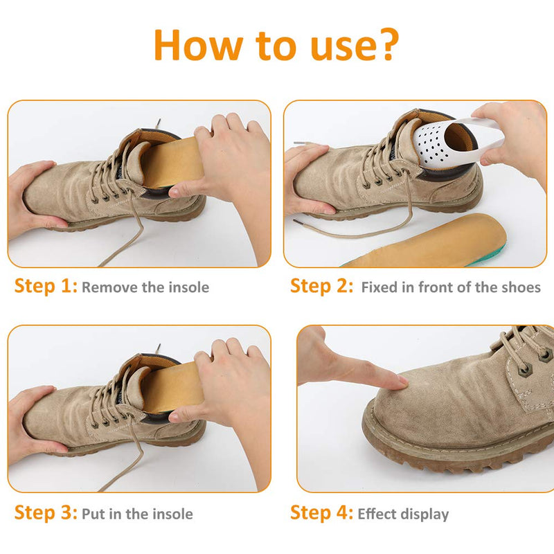 4 Pairs Shoe Crease Protectors for Air Force Shoes, Anti-Wrinkle Shoe Crease Guard for Sneaker and Casual Shoes, Anti Crease Shoe Protectors for Men's 7-12/ Women's 5-8 - NewNest Australia