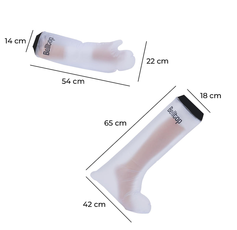Plaster protection waterproof arm. Shower protection arm can be reused. Water protection for plaster arm made of silicone for bathing and showering. Waterproof plaster cast. Reusable cast and bandage protection - adult cast arm guards - NewNest Australia