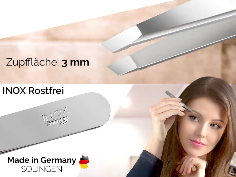 Tweezers From Solingen Slanted Plucking Tweezers Hair Plucking Tweezers Made In Germany Solinger Eyebrow Tweezers Flat Tweezers Made Of Stainless Steel For Plucking Hair For Men And Women - NewNest Australia