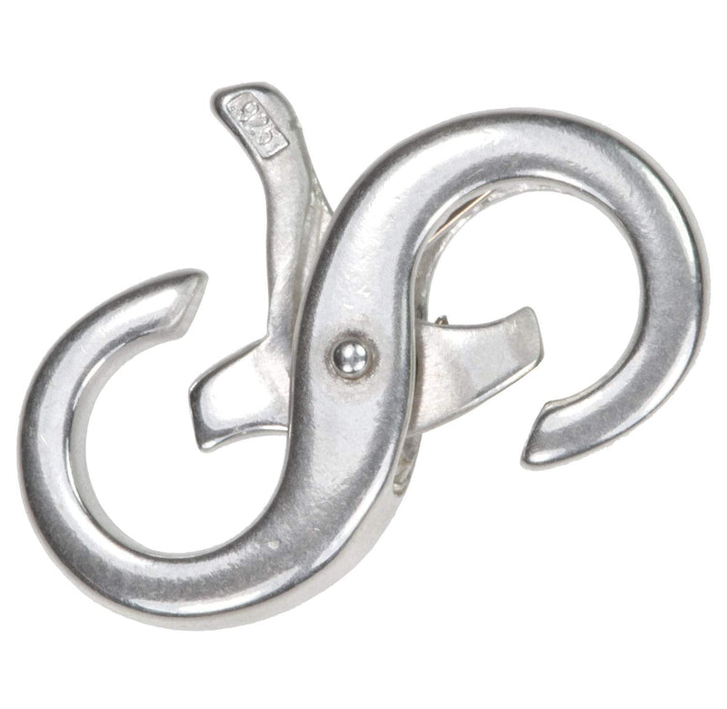 Double Opening Sterling Silver Infinity Figure-Eight Lobster Repair Clasp Very Small 11mm x 5mm 1 pc - NewNest Australia