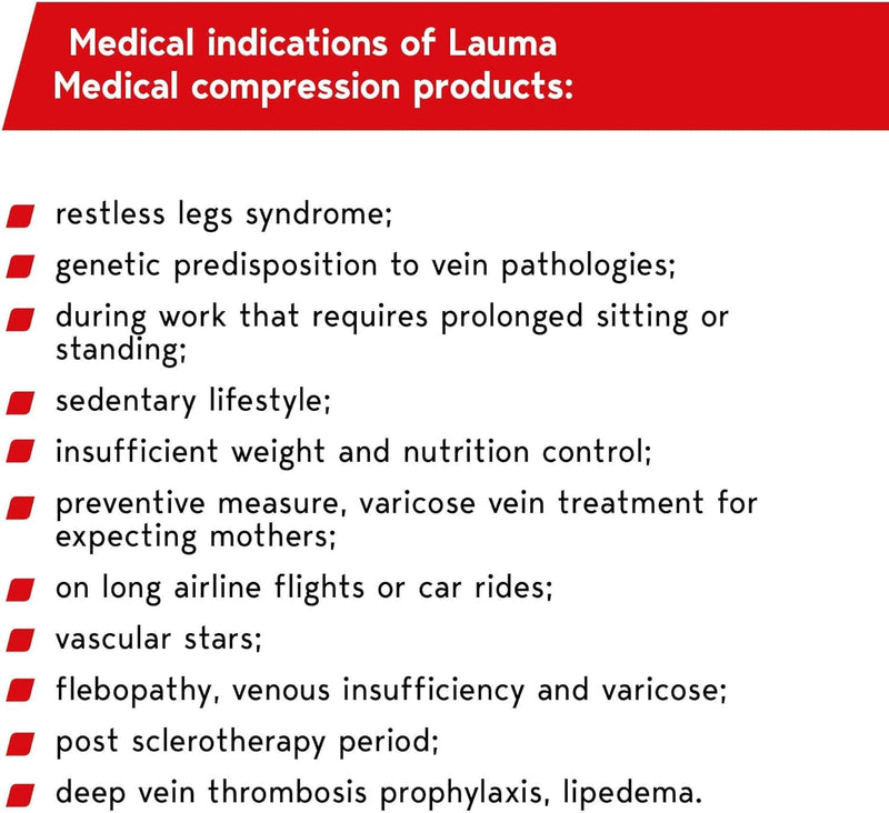 Lauma Medical, 23-32 mmHg Compression Tights Class 2 with Closed Toe, Varicose Veins, Frequent Swelling in Legs, Pain in Calves and Feet Beige XL Size, Long - NewNest Australia