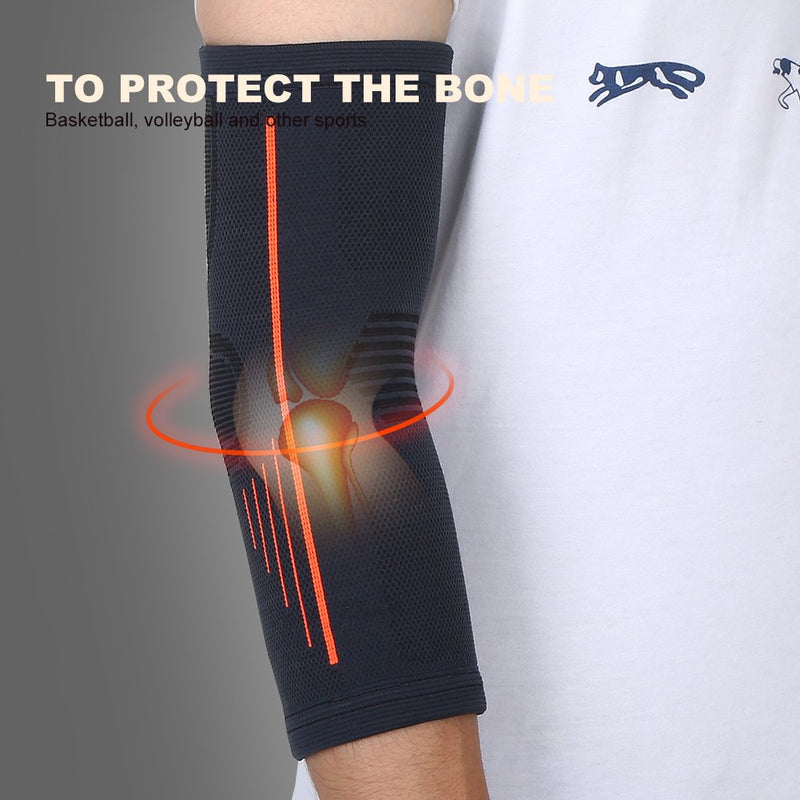 Alomejor 1 Piece Elbow Support Sleeve Unisex Sports Nylon Elbow Support Comfortable Elbow Compression Sleeve For Basketball Training Weightlifting Fitness Training - NewNest Australia