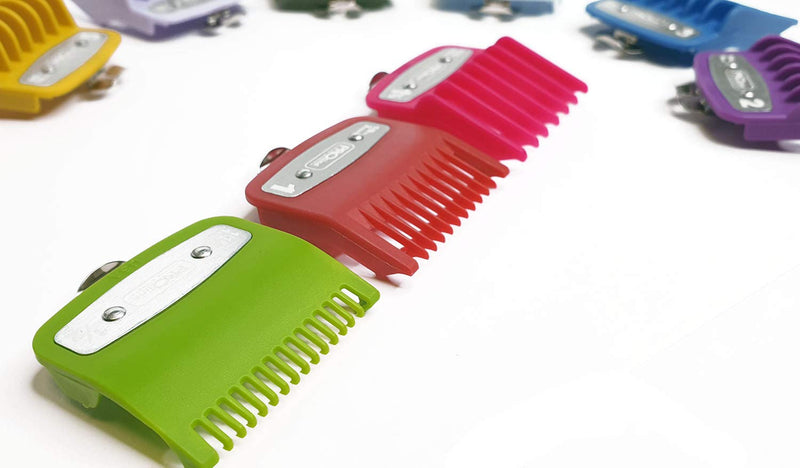 Professional Line Attachment Combs All Sizes with Strong Metal Fitting Cutting Guide Fit - Super Taper, Chromepro, Balding, Magic 5 Star and Other Standard Full Sized Clippers - NewNest Australia