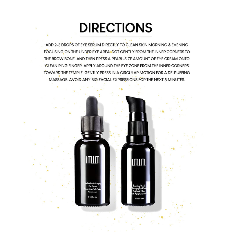 IMIM Starry Eye Duo, Age-Defying Kit for Eye Skin, Smoothing Wrinkle Anti-aging Eye Cream and Restorative Anti-aging Eye Serum - NewNest Australia