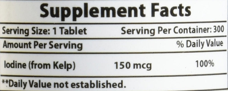 Best Naturals Kelp Supplement 150 Mcg Tablet, 300 Count - NewNest Australia