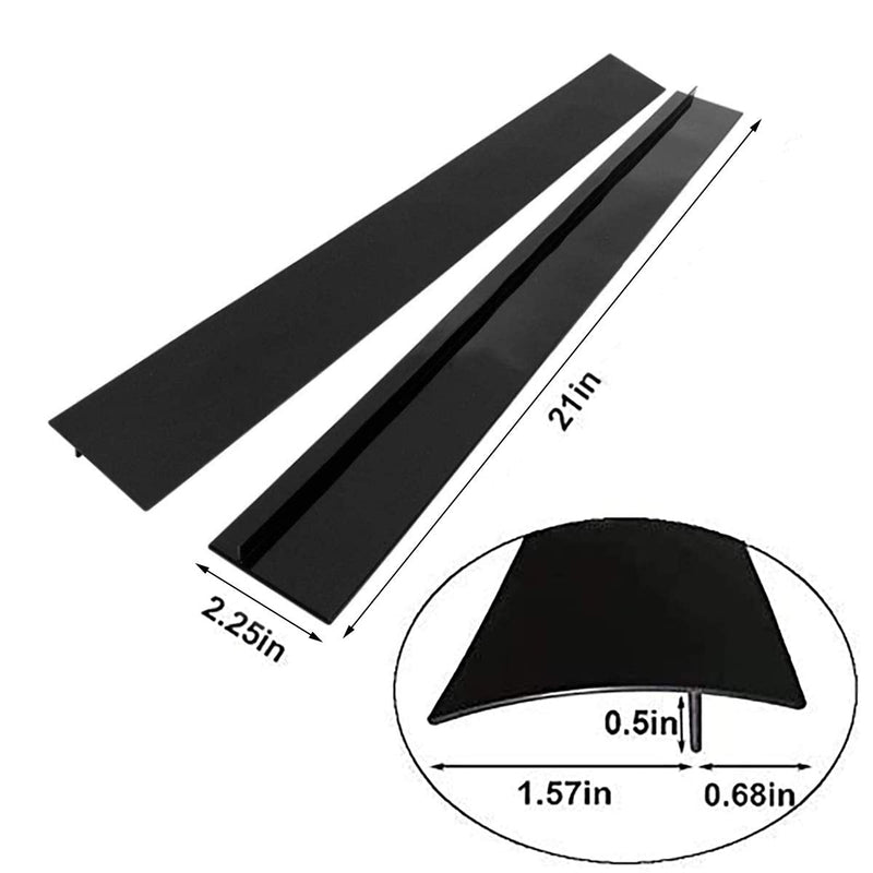 Kitchen Silicone Stove Gap Cover（2 Pack),25/21inch Kitchen Silicone Stove Counter Gap Cover Between Oven and Countertop Dishwasher, Easy Clean Heat Resistant Gap Guards… (21 inch) 21 inch - NewNest Australia