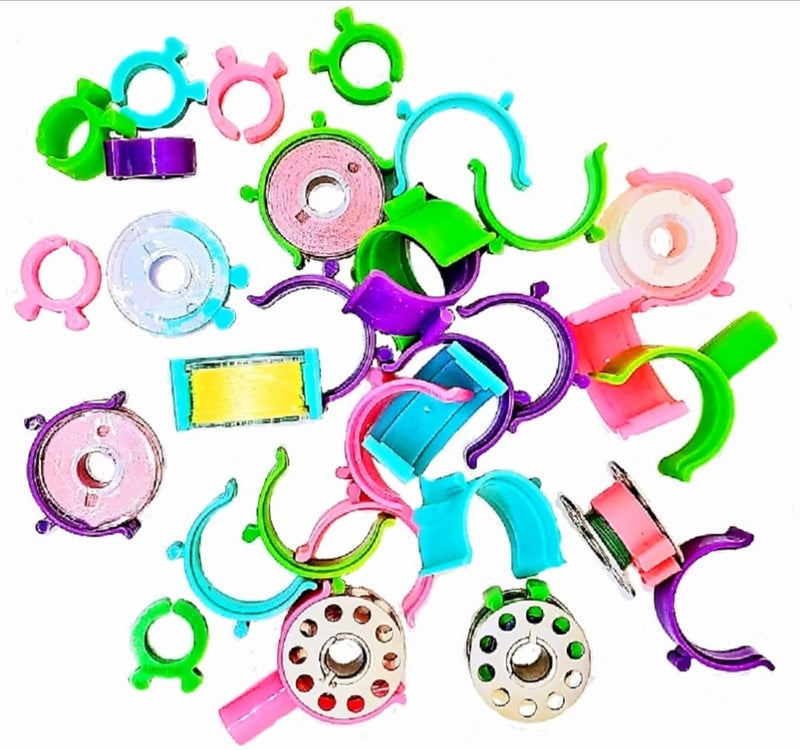 PeavyTailor 36Pcs Bobbin Holder Bobbin Clips Spool Huggers for Sewing Machines Thread organizing. The Bobbin Clamps, peels Thread Huggers are Sewing kit Organizer to Avoid unwinding Thread Tails. - NewNest Australia
