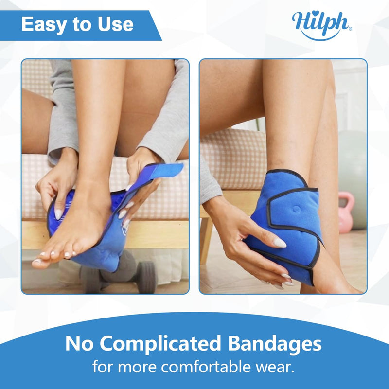 Hilph Cooling Pads Ankle Ankle Cooling Cuff Foot Cooling Bandage Ankle Gel Ice Pack For Hot And Cold Therapies Cool Pack For Ankle Sprain, Swelling, Plantar Fasciitis, Blue - NewNest Australia