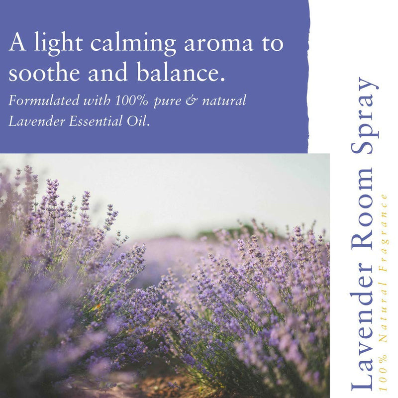 Absolute Aromas Natural Lavender Room Spray with Pure Lavender Essential Oil 100ml - A Light, Crisp and Calming Aroma - 100% Pure, Natural, Vegan, Undiluted and Cruelty-Free - NewNest Australia