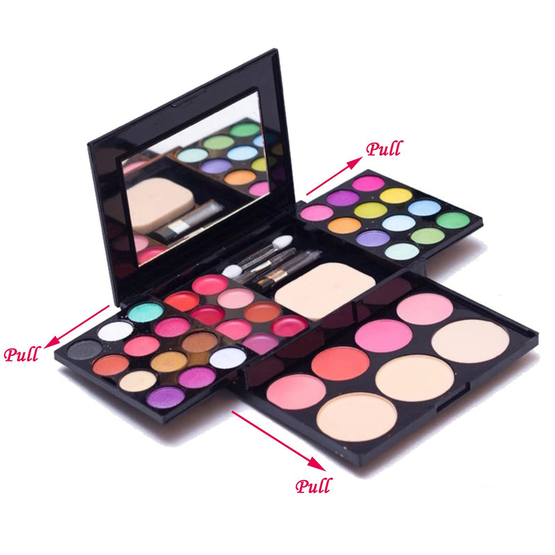 39 Color Eyeshadow Palette Makeup Palette Makeup Brush Set Lip Gloss Blusher Concealer Kit Cosmetic Makeup Set Makeup Palette+Brush - NewNest Australia