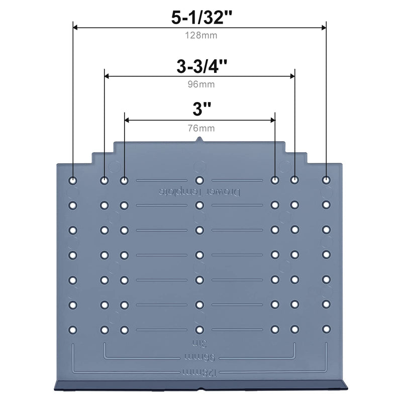 Egofine Cabinet Hardware Template Drill Mounting Template 1 Pack, Template Kit for Drawer Pulls Cabinet Knobs Include Drill Bit - NewNest Australia