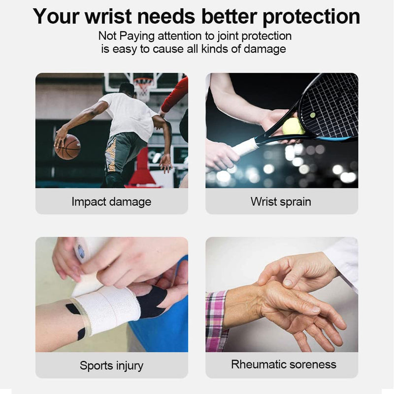 Creey 1 Pair Of Wrist Bandages, Adjustable Compression Wrist Bandages, Wrist Support, Sports Bandages For Left And Right Handed Users, Arthritis, Tendonitis, Sprain, Sports Protection (Green) - NewNest Australia