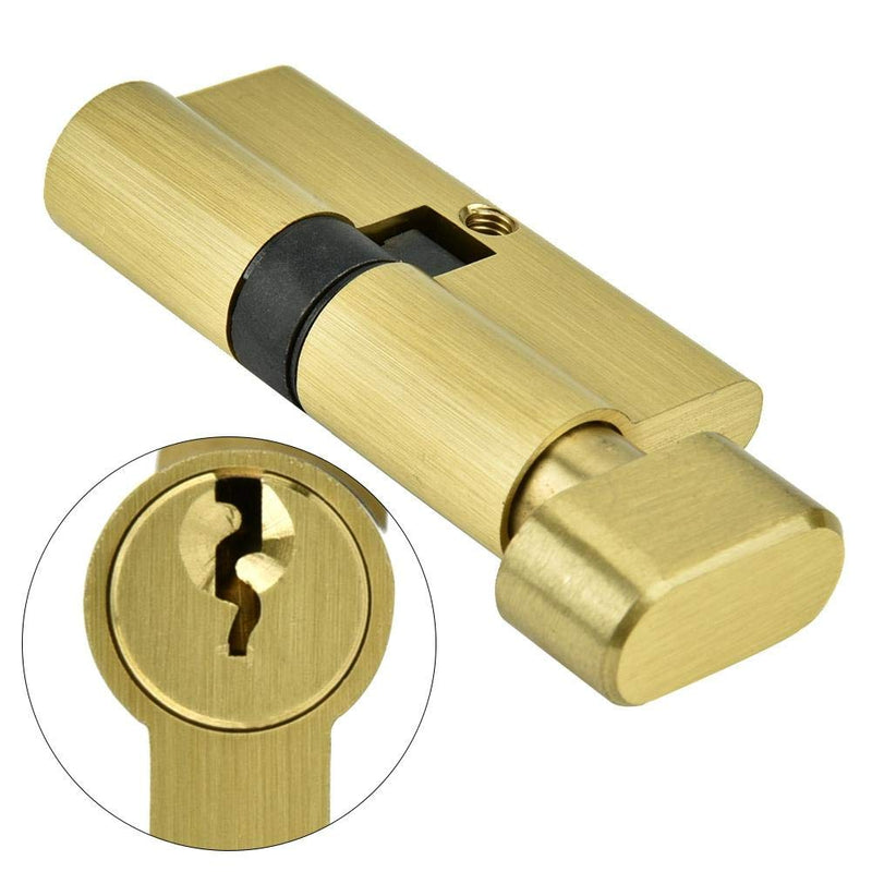65mm Cylinder Lock Copper Single Open Anti-Theft Door Lock Cylinder with Keys Strong Corrosion Resistance and Rust-Proof, Suitable for Wooden Doors, Aluminum Doors - NewNest Australia