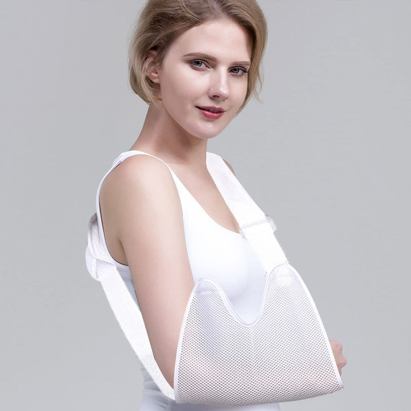 Kiuiom Arm Sling Shoulder, Adjustable Arm Loop With Breathable Mesh For Men And Women, Shoulder Strap, Arm Sling Shoulder Left Right, For Broken Wrist, Arm, Crooked Shoulder - NewNest Australia