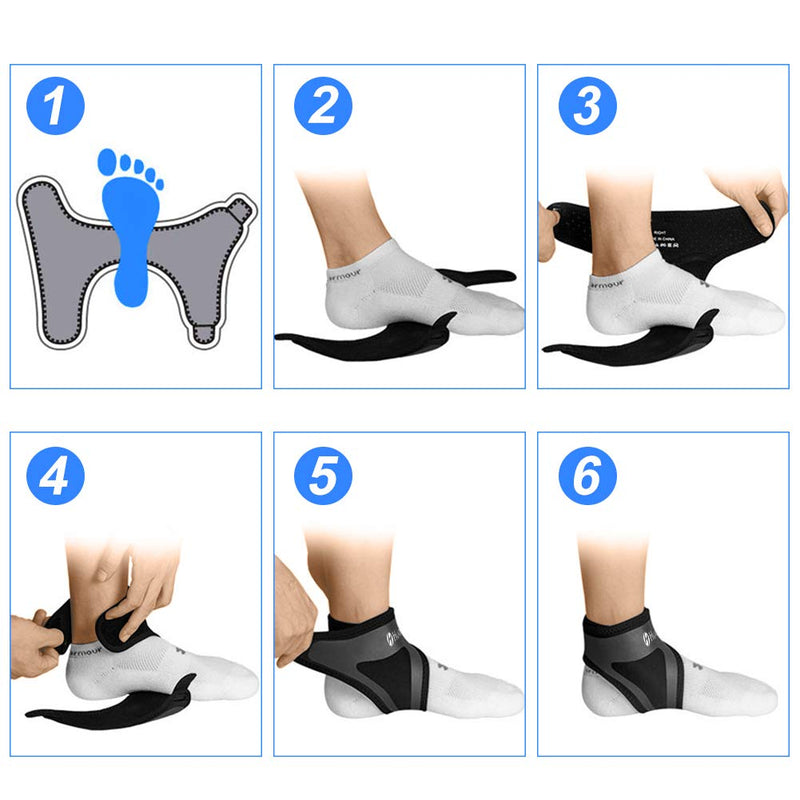 Hually Ankle Support, 1 Pair Adjustable Ankle Brace with Breathable & Elastic Nylon Material, Comfortable Ankle Wrap Sports Protect Against Chronic Ankle Strain Sprains Fatigue, One Size Fits All - NewNest Australia