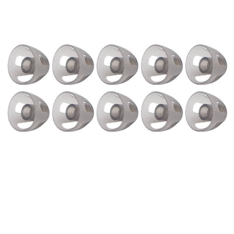 Ear Tips, 10pcs Hearing Aid Domes Earbud Tips Replacement Earbud Tips Ear Bud Hearing Aid Earplug Soft Open Domes Black Layer Replacements Eartip for The Elderly The Hearing Impairments People(M) M - NewNest Australia