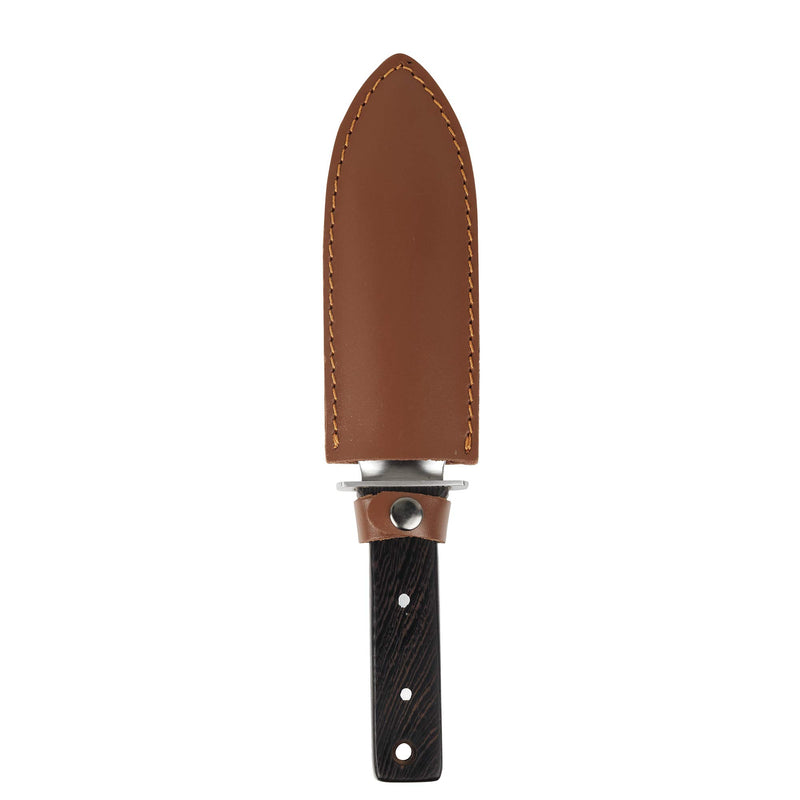 GARTOL Hori Hori Gardening Knife Tools - Weeding & Digging Knife, with 7.1inch Double Sharp Edge Japanese Blade and Full Tang Handle, Cowhide Protective Sheath, Sharpening Whetstone Black - NewNest Australia