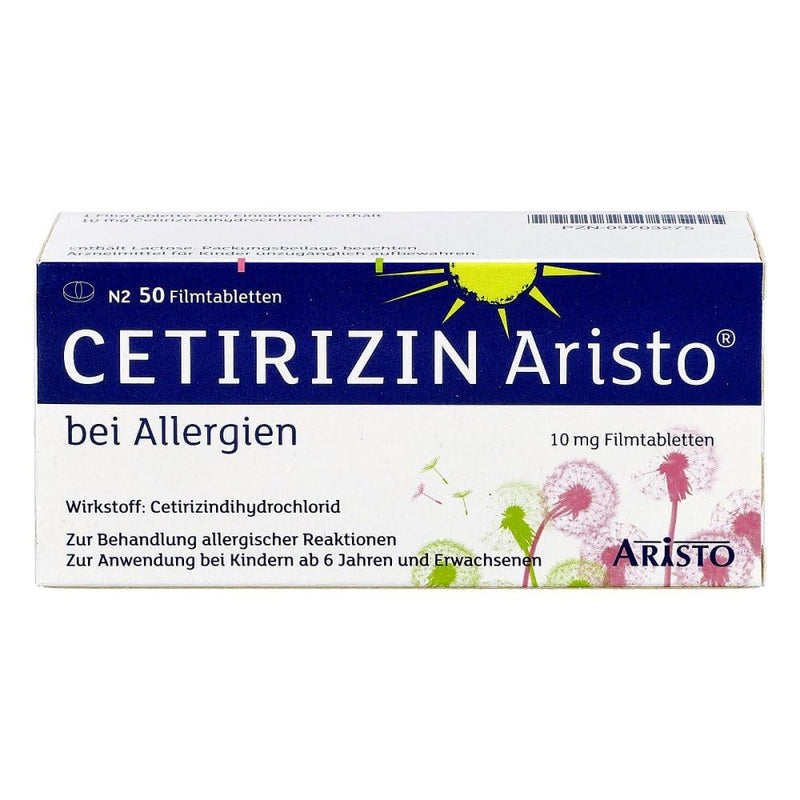 CETIRIZINE Aristo for allergies 10 mg film-coated tablets 50 pcs - NewNest Australia