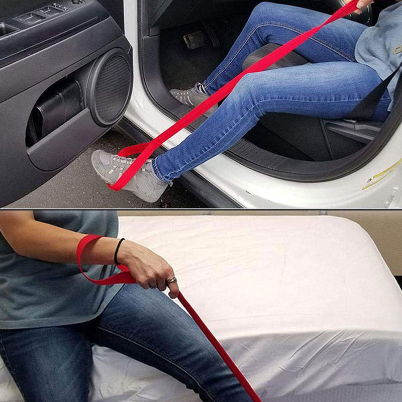 Leg Lifter Strap, Portable Leg Lifting Strap with Durable and Rigid Foot Lifter and Hand Grip Loop for Adult, Senior, Elderly, Handicap, Car, Bed, Couch, Hip & Knee Replacement, Wheelchair - NewNest Australia