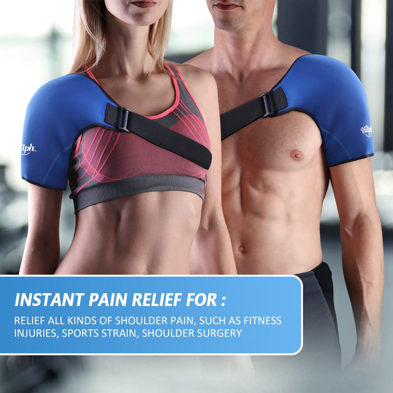Hilph®Shoulder Ice Pack Rotator Cuff Cold Therapy for Shoulder Injuries, Reusable Shouder Cold Pack Wrap for Swelling, Bursitis, Frozen Shoulder, AC Joint Pain, Fit Left & Right Shoulder - NewNest Australia