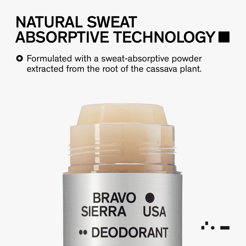 Aluminum-Free Natural Deodorant for Men by Bravo Sierra - Long Lasting All-Day Odor and Sweat Protection - Citrus and Cedarwood, 3.2 oz - Paraben-Free, Baking Soda Free, Vegan and Cruelty Free - Will Not Stain Clothes. Citrus & Cedarwood - NewNest Australia