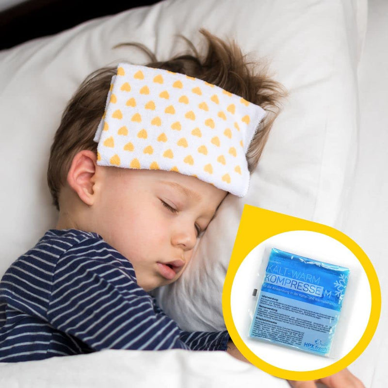 HPXfresh® Cold Warm Compresses | Set of 10 | 13x14cm | Ice packs for bruises, insect bites and other pain | reusable gel cooling pads set of 10 compress) 13x14cm 10.0 - NewNest Australia