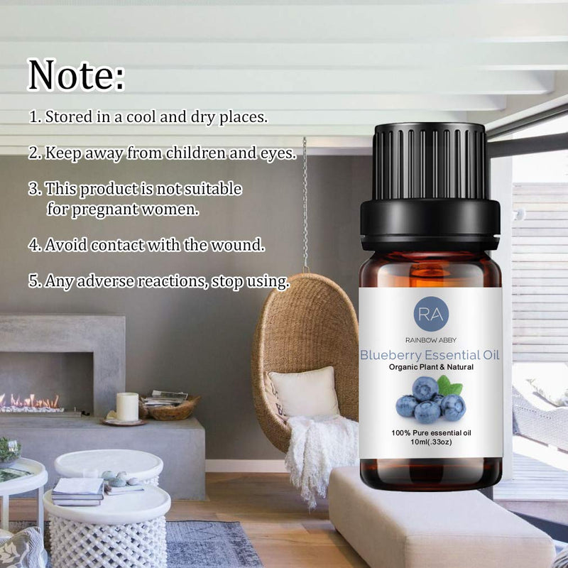 Blueberry Essential Oil 100% Pure Oganic Plant Natrual Flower Essential Oil for Diffuser Message Skin Care Sleep - 10ML Blueberry - NewNest Australia