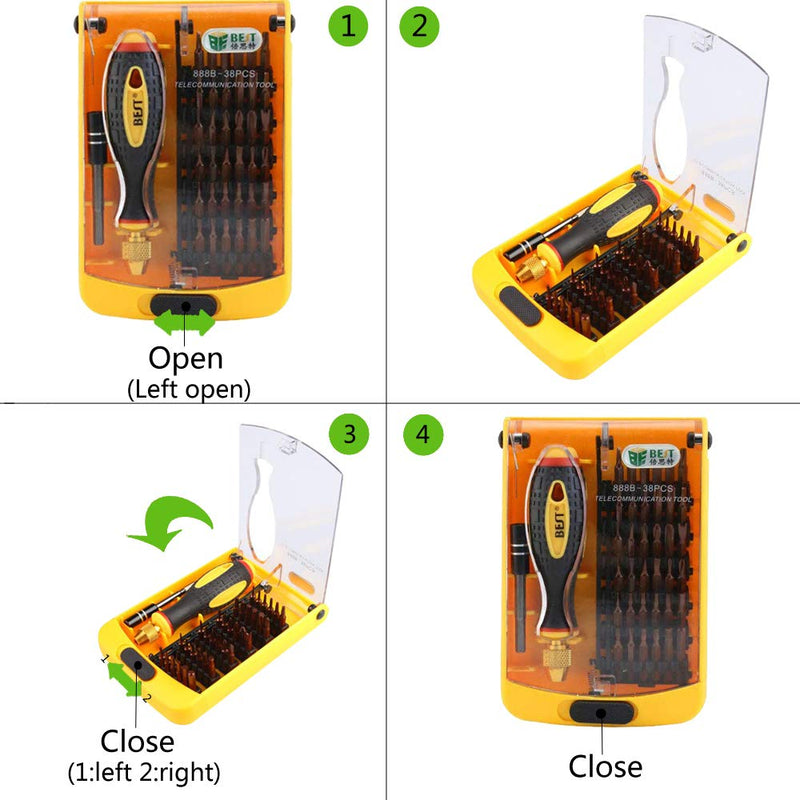 LEAN ON US BST-888B Strong Magnetic Precision Screwdriver Set for Computer Laptop Repairing - NewNest Australia