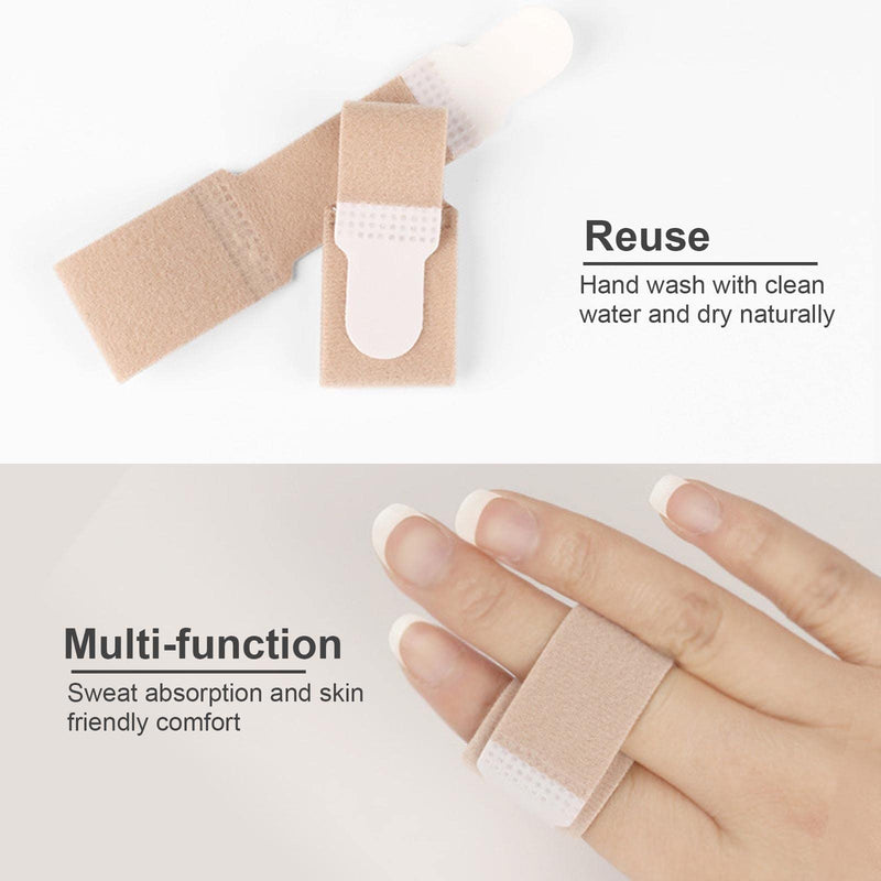AYNKH 3PCS Finger Buddy Wraps Tapes, Fabric Toe Brace Splint Cushioned Bandages Finger Protectors for Jammed Swollen Dislocated Finger Joint - NewNest Australia