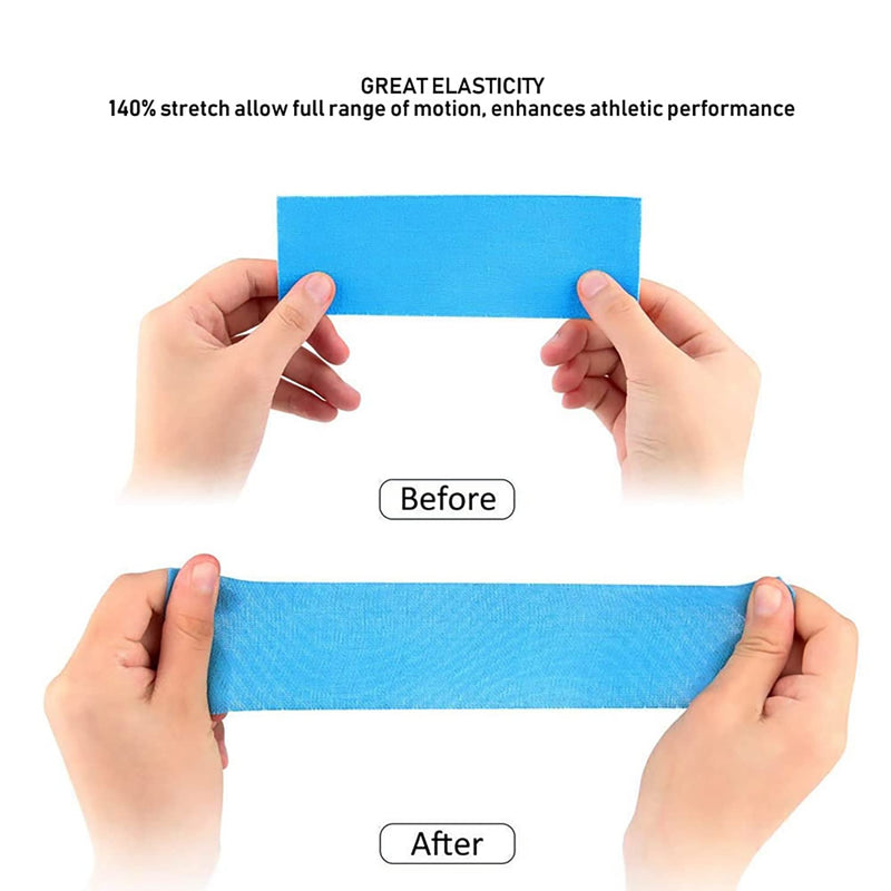 Kreezy Waterproof Athletic Tapes 3 Rolls With 3 Types, Breathable Kinesilogy Tape To Relieve Muscle Pain And Joint Support, Designed With Hypoallergenic Materials - NewNest Australia