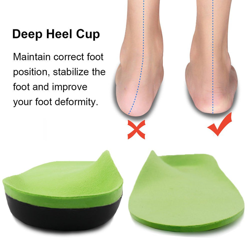 Ailaka High Arch Support Insoles for Men Women - Plantar Fasciitis Relief Arch Support Shoe Inserts, Orthotic Insoles for Flat Feet, Arch Pain and Heel Pain Relief 3/4.5 UK Green - NewNest Australia