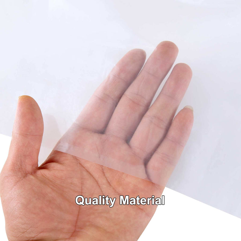 2 Pack VICMORE Plastic Drop Cloth 4-Feet by 12 Feet Paint Floor Cover Dust Sheet Waterproof Clear Tarp Plastic Sheeting 4ft x 12ft, 2 Pack - NewNest Australia