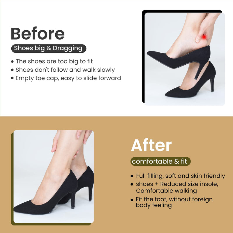 TOPBELIEF 8 Pcs Heel Pads, Shoe Heel Pads, Self Adhesive Heel Cushion Inserts, Soft Heel Cushion Inserts Shoes, Insoles for Shoes That are Too Big, Perfect Heel Liners for Women Men Most Shoes - NewNest Australia
