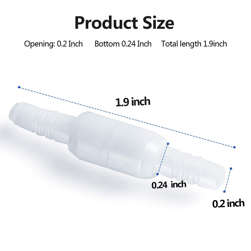 5 Packs Oxygen Tubing Connector, Pack of 5 Oxygen Tubing Swivel Connec ...