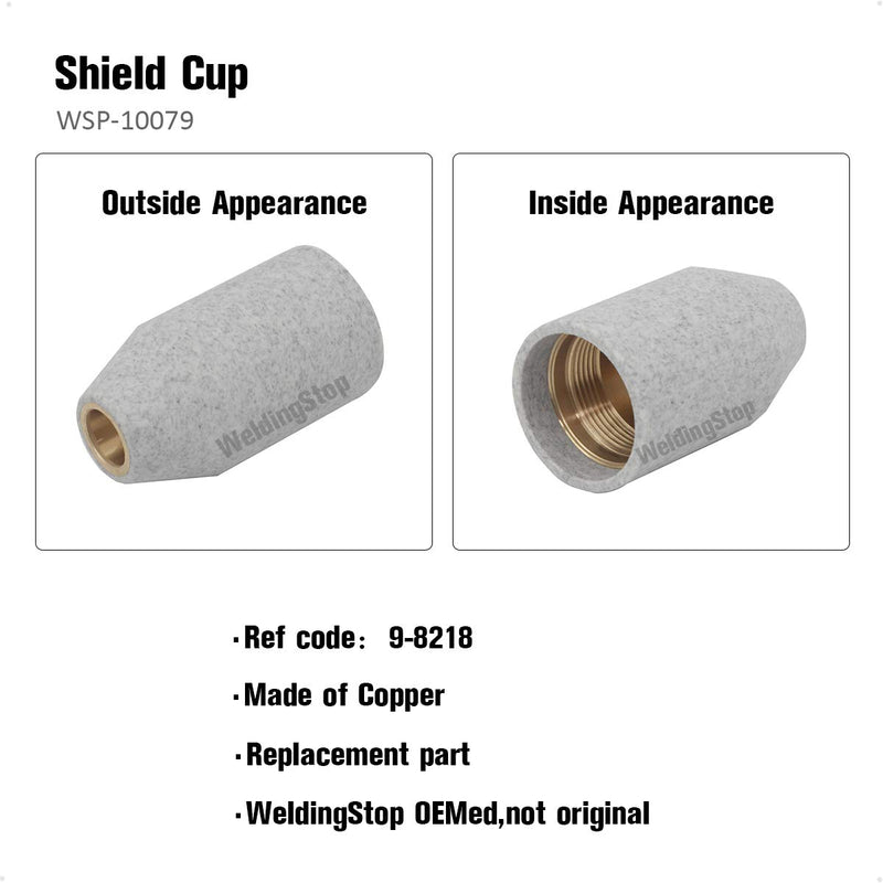 WeldingStop Shield Cap 9-8218 for Thermal Dynamic Cutmaster 52/82/102/152 SL60 SL100 Plasma Cutter Torch Consumables PK-1[Black 9-8218 Level Up] - NewNest Australia