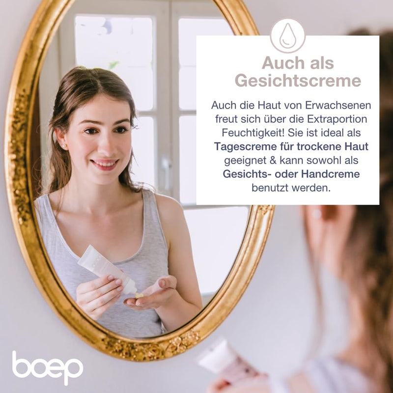 boep baby cream | Vegan natural cosmetic face cream for babies & children | Recommended by midwives | With organic calendula, organic shea butter & almond oil | Developed by a doctor & mom (100 ml) 100 ml - NewNest Australia