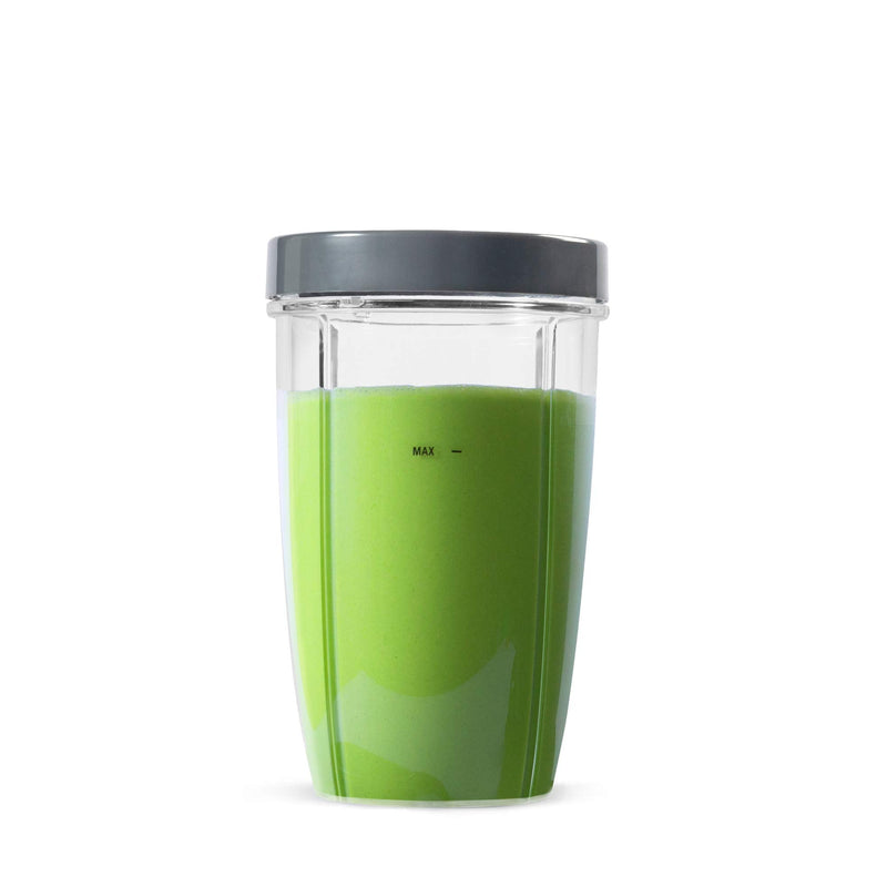 NutriBullet 24 Ounce Tall Cup with Standard Lip Ring, Clear/Gray - NewNest Australia