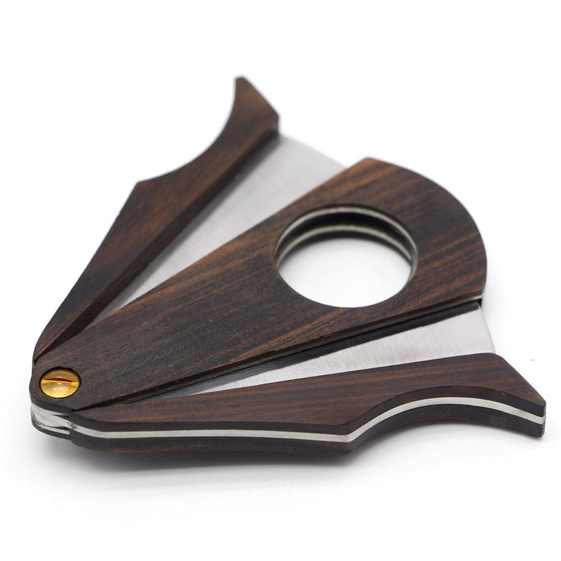 GALINER Cigar Cutter Lock System Wood Stainless Steel Double Cut Blade Cigar Guillotine in Gift Box - NewNest Australia