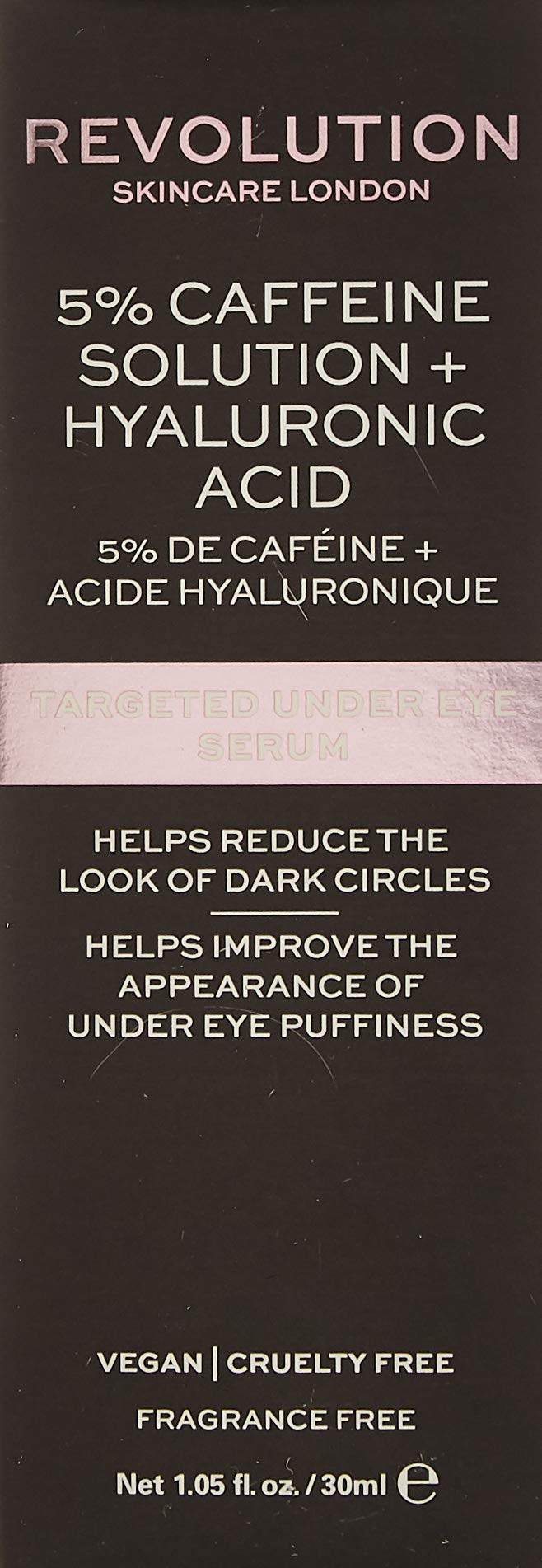 Revolution Skincare 5% Caffeine Plus Hyaluronic Acid Targeted Under Eye Serum 30 ml, translucent - NewNest Australia