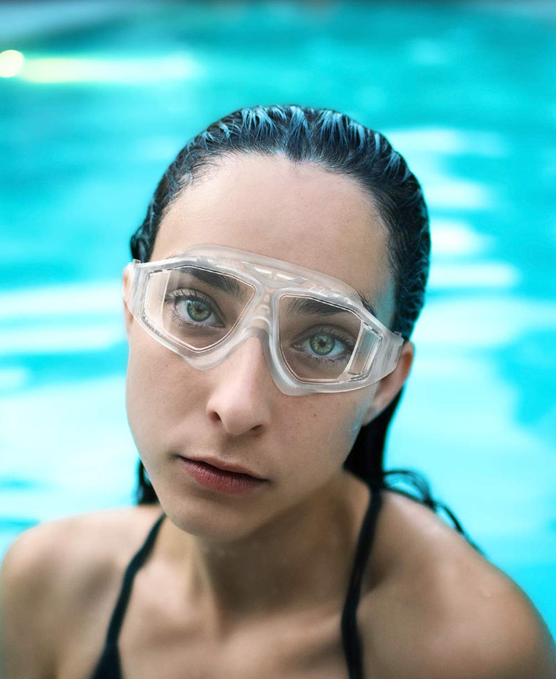 OutdoorMaster Swim Mask - Wide View Swimming Mask & Goggles Anti-fog Waterproof White - NewNest Australia