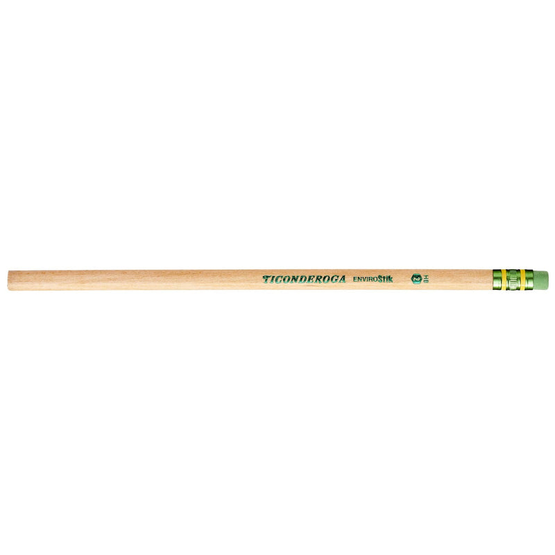 Ticonderoga EnviroStik, No. 2 Soft, Six 12-Count Hang Tab Boxes, Total 72 Pencils, (Wood-Cased Black Writing), Made from Recycled Content, 100% Recyclable (96212) - NewNest Australia