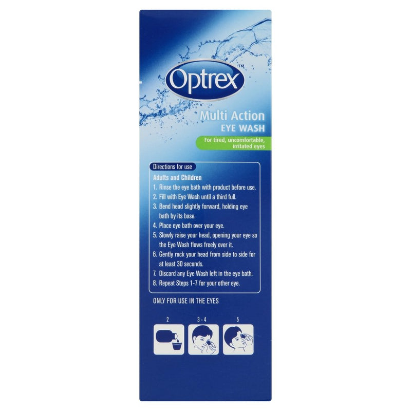 Optrex Multiaction Eye Wash with Eye Bath x 300ml - NewNest Australia