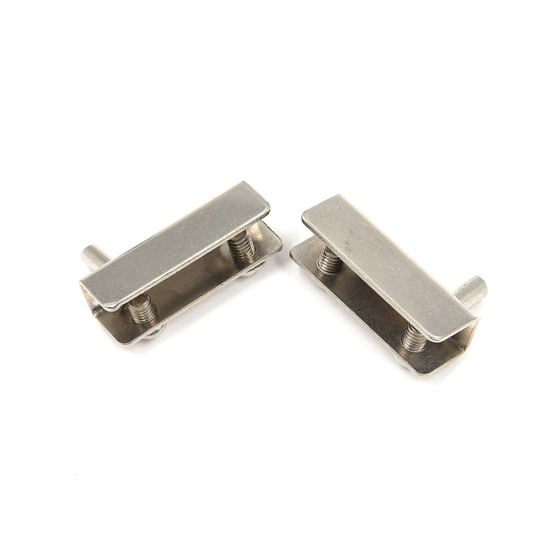 MY MIRONEY Glass Clamp 1.5" x 0.4" x 0.5" Glass Door Pivot Hinge Heavy Duty Glass Hinge,6 Pair - NewNest Australia