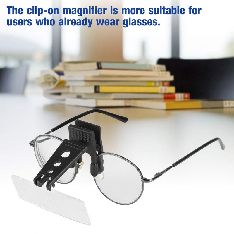 Glasses magnifier - 1.5x 2.5x 3.5x magnifying case for attaching glasses magnifying glass magnifying glass for fly tying reading hobby crafts - NewNest Australia